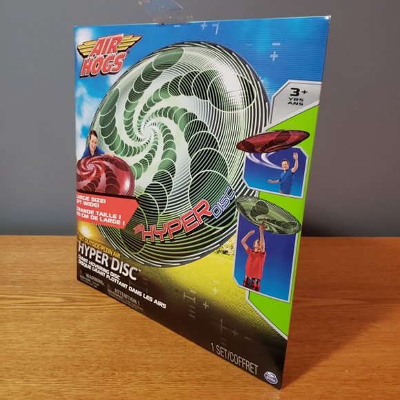 Air Hogs Hyper Disc Giant Frisbee Flying Disc Swirl (Green) - Picture 2 of 3